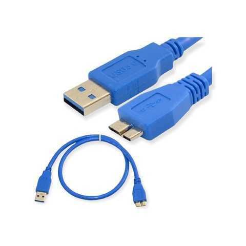 CABLE DE DATOS PARA DISCO DURO EXTERNO USB 3.0 SC-516 AZUL