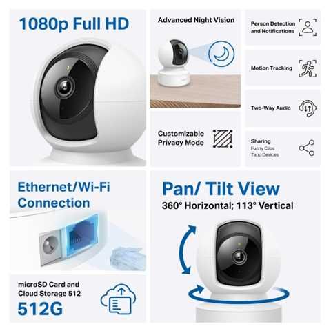 CAMARA TP-LINK WIFI C202 - Imagen 2
