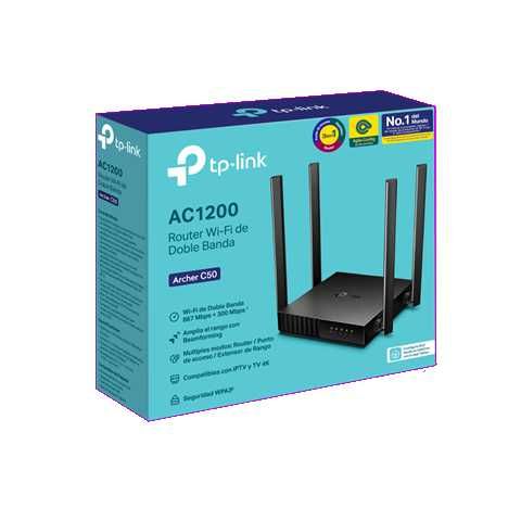 ROUTER INALAMBRICO DE DOBLE BANDA AC1200 ARCHER C50